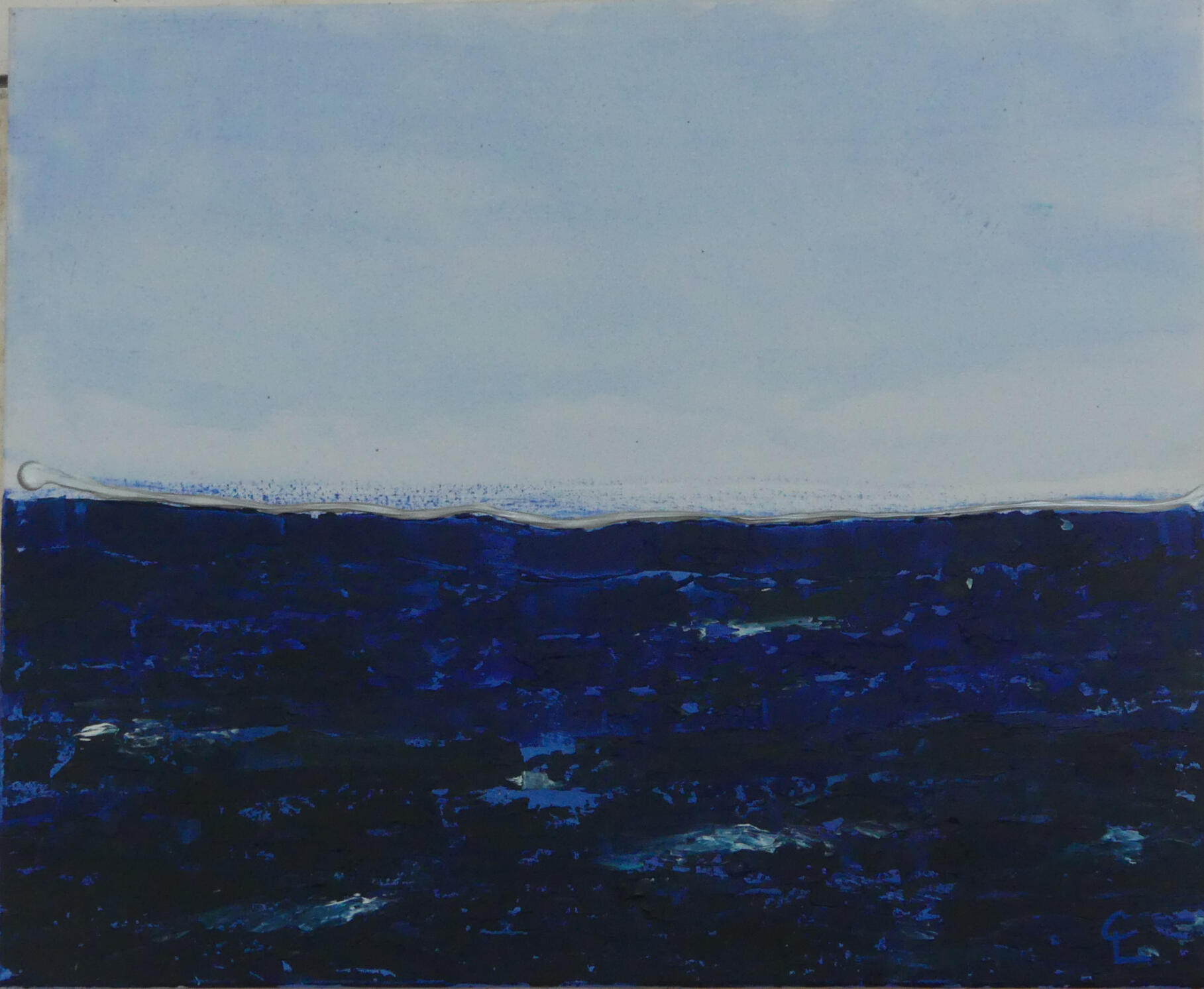 Paysage vue sur mer calme