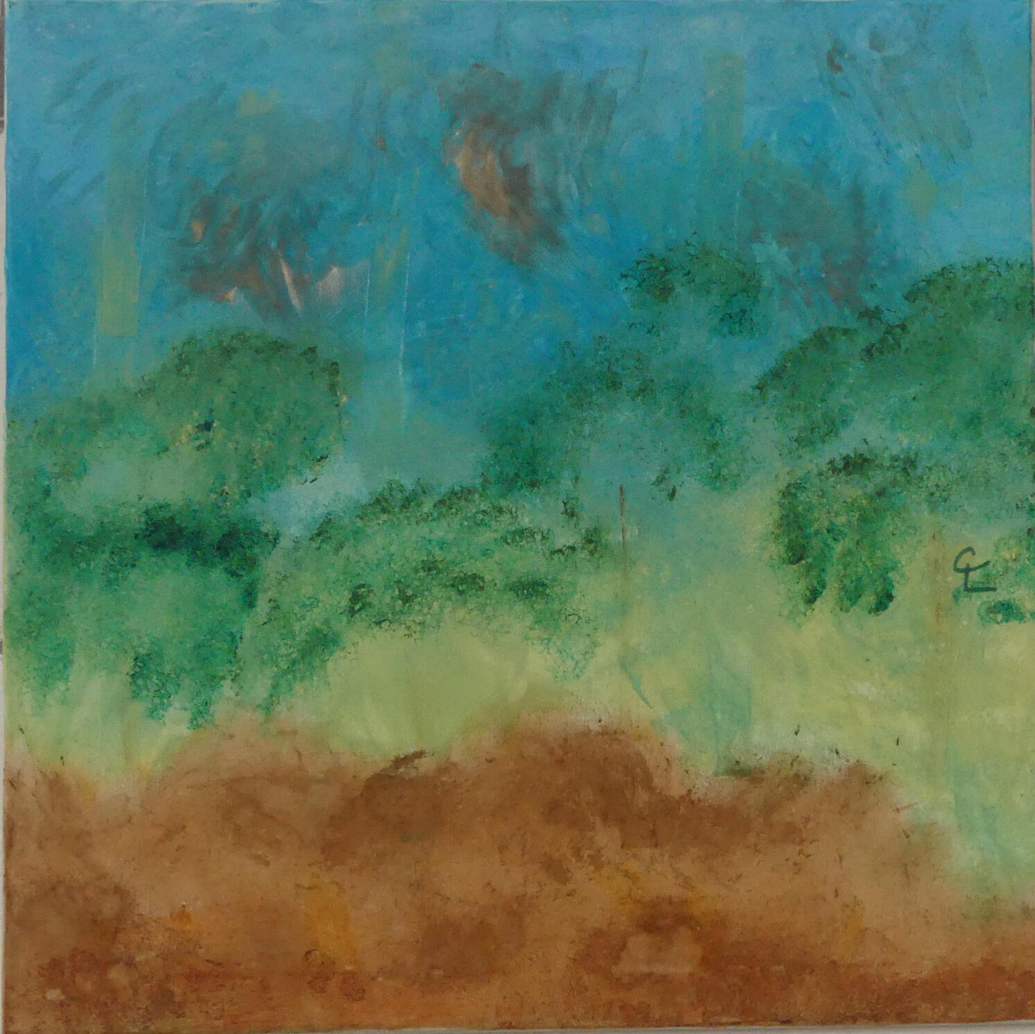 Paysage arbres désancrés