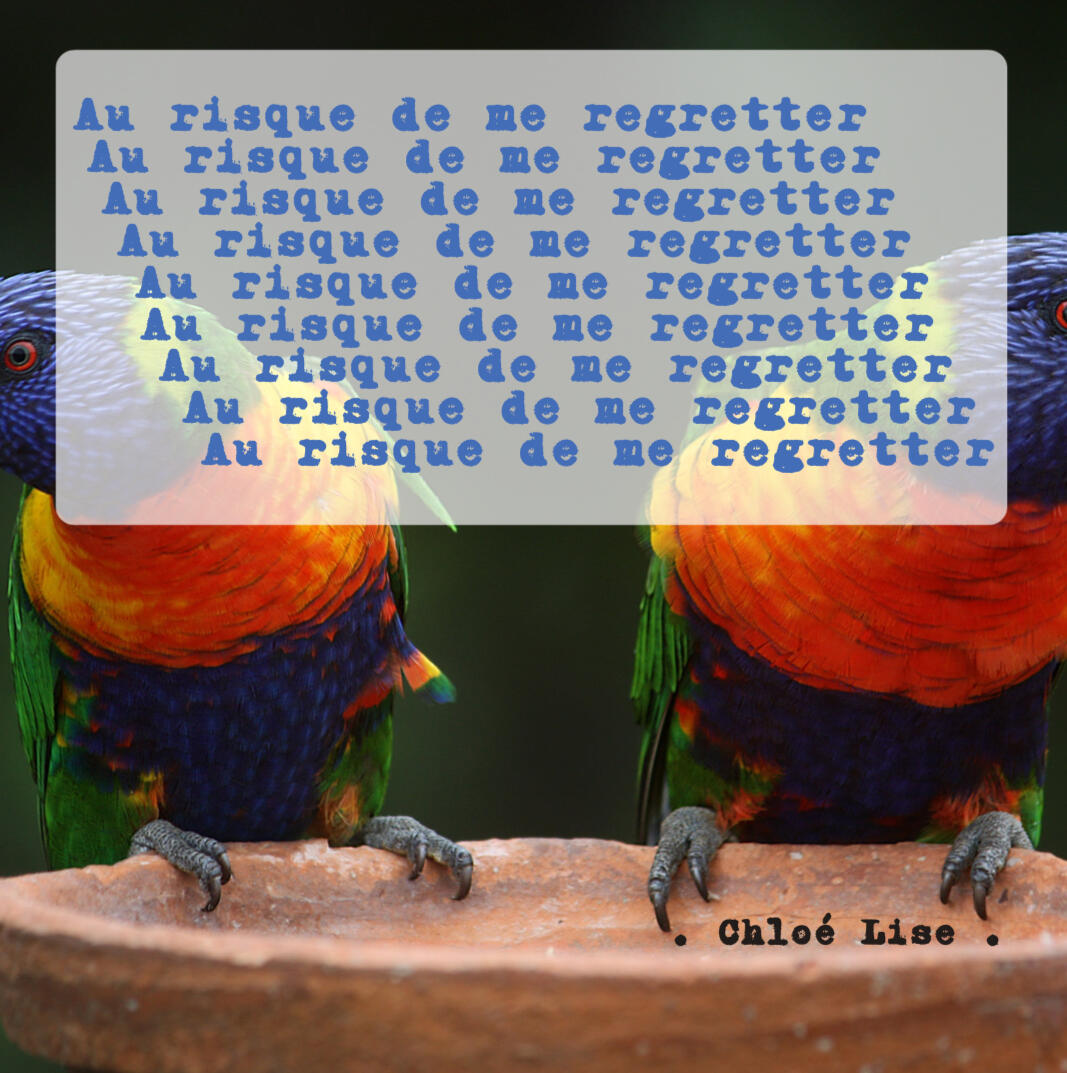 Au risque de me répêter