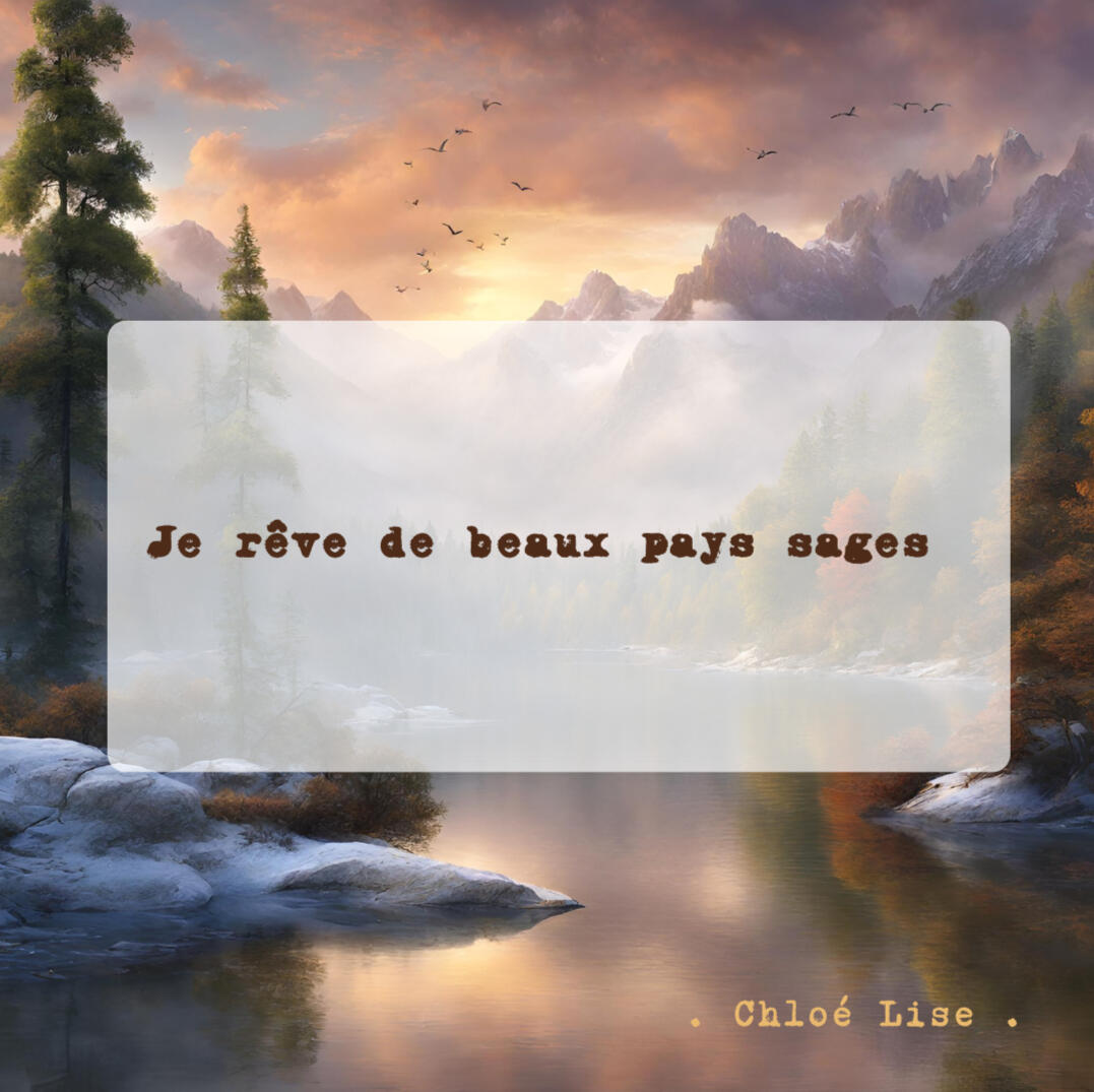 Je rêve de beaux pays sages